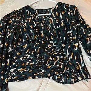 Express Multicolor Animal Print Blouse